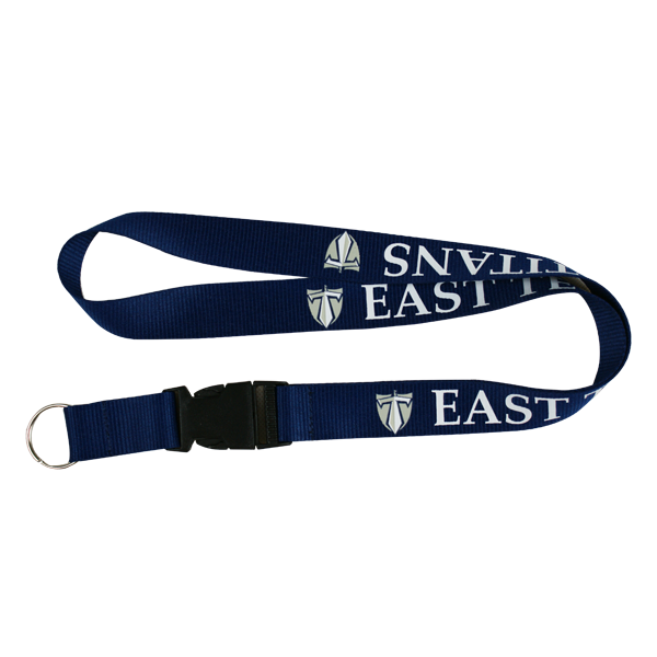 textile logo band printed lanyard with key strap | EVPL4071